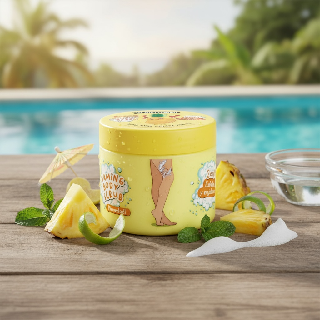 Gommage corps ananas