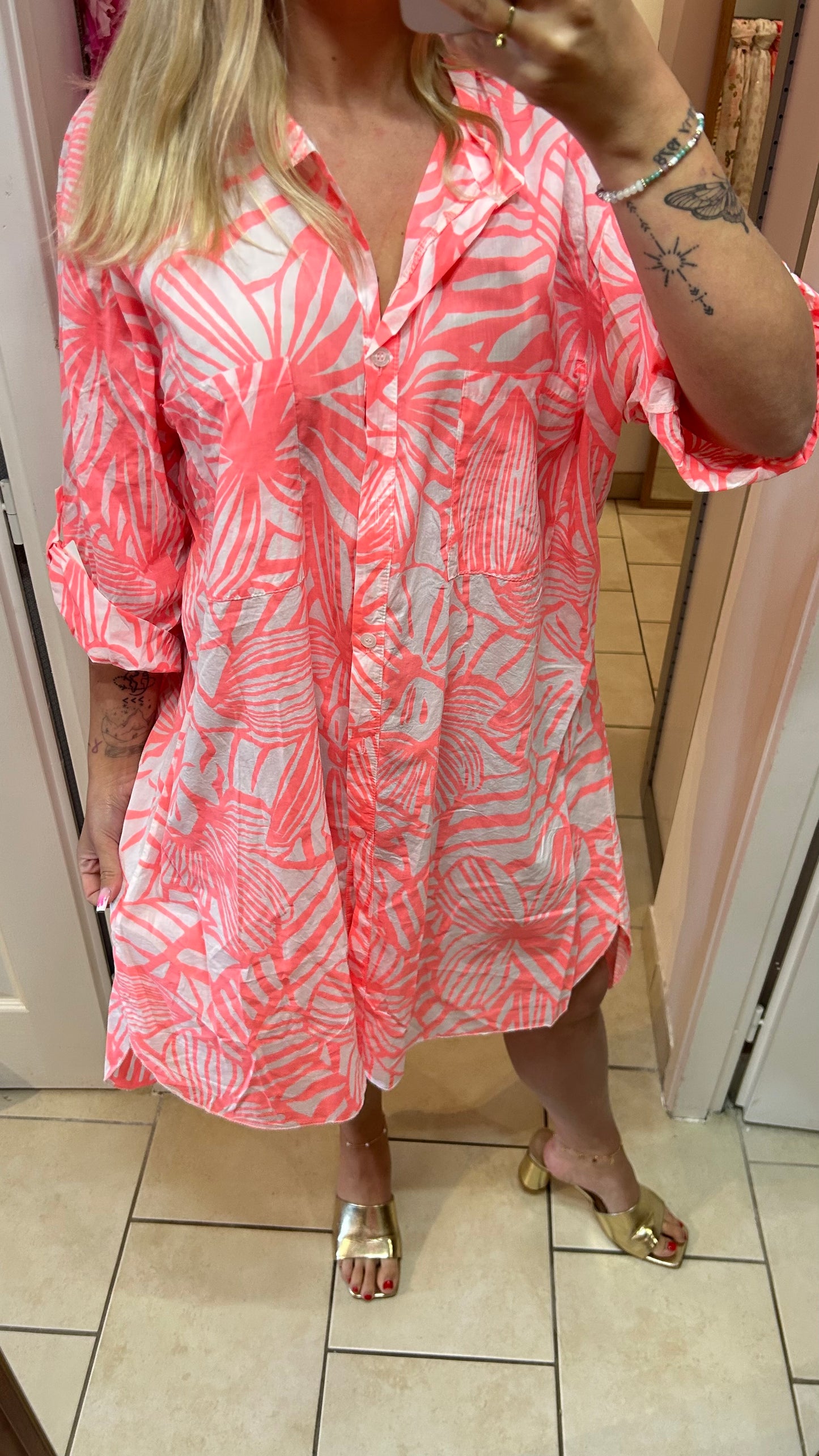 Chemise corail