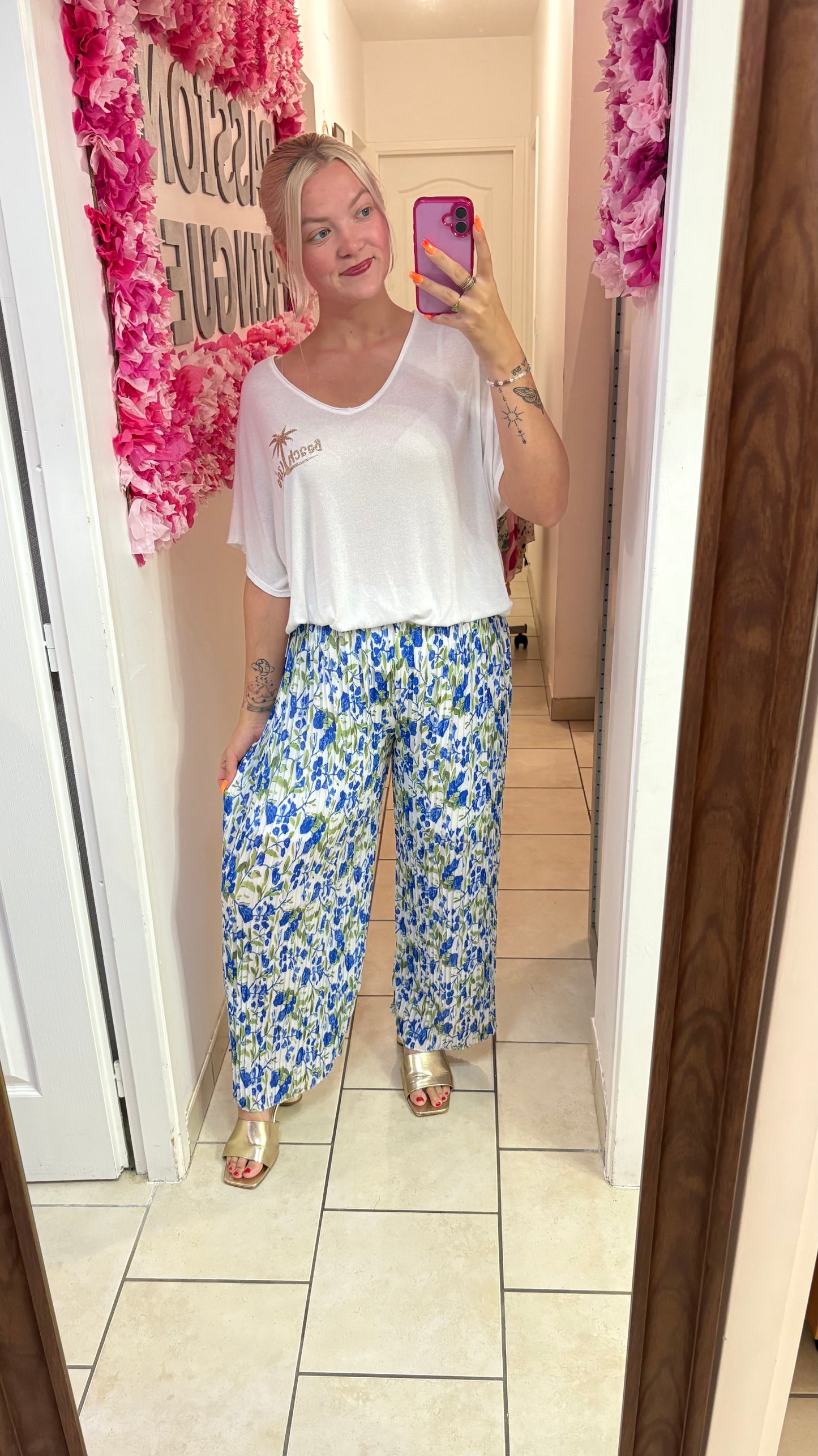 Pantalon plissé