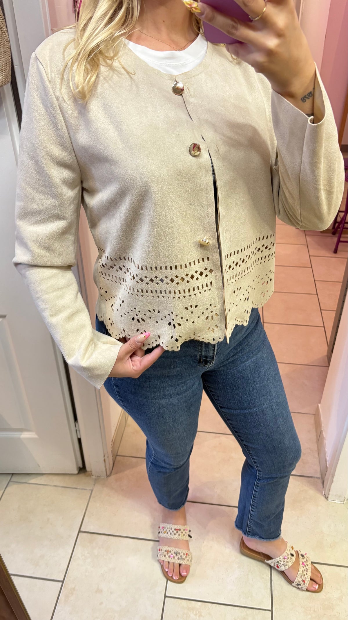Veste en suédine 34/40