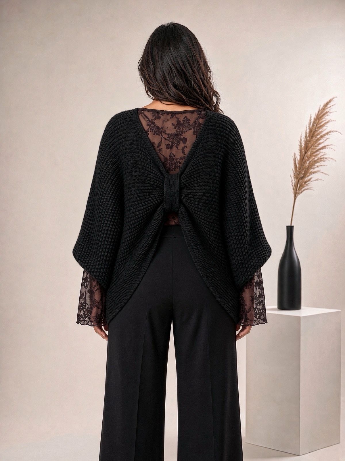Pull en maille réversible 36/56