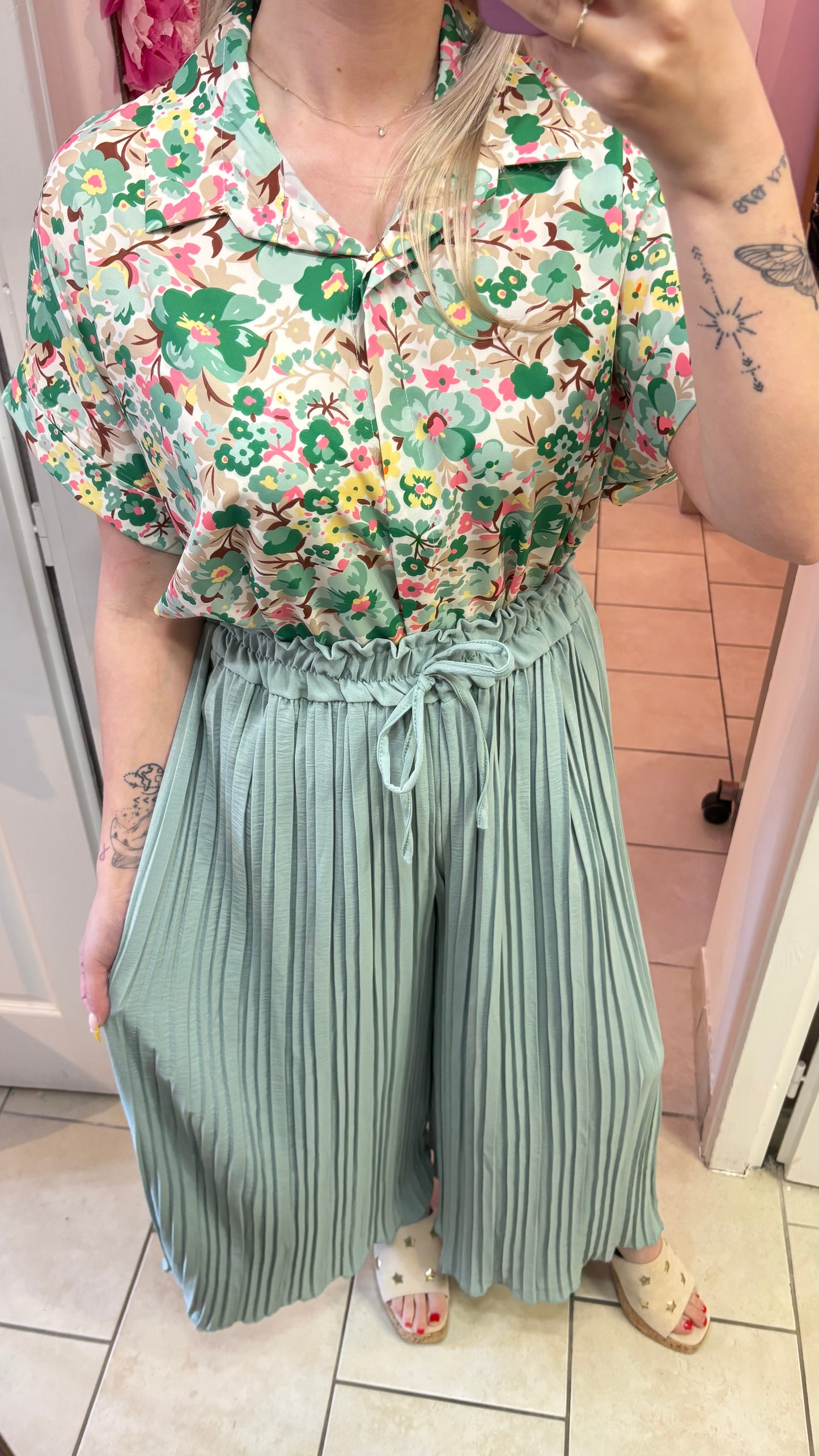 Pantalon plissé
