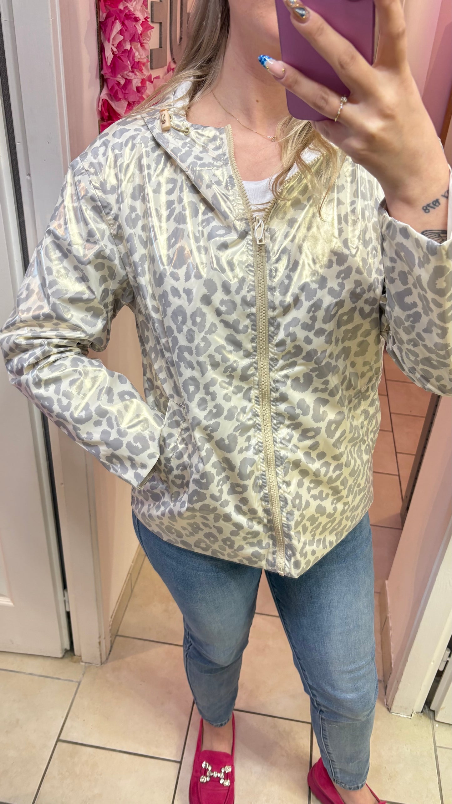 Parka argenté