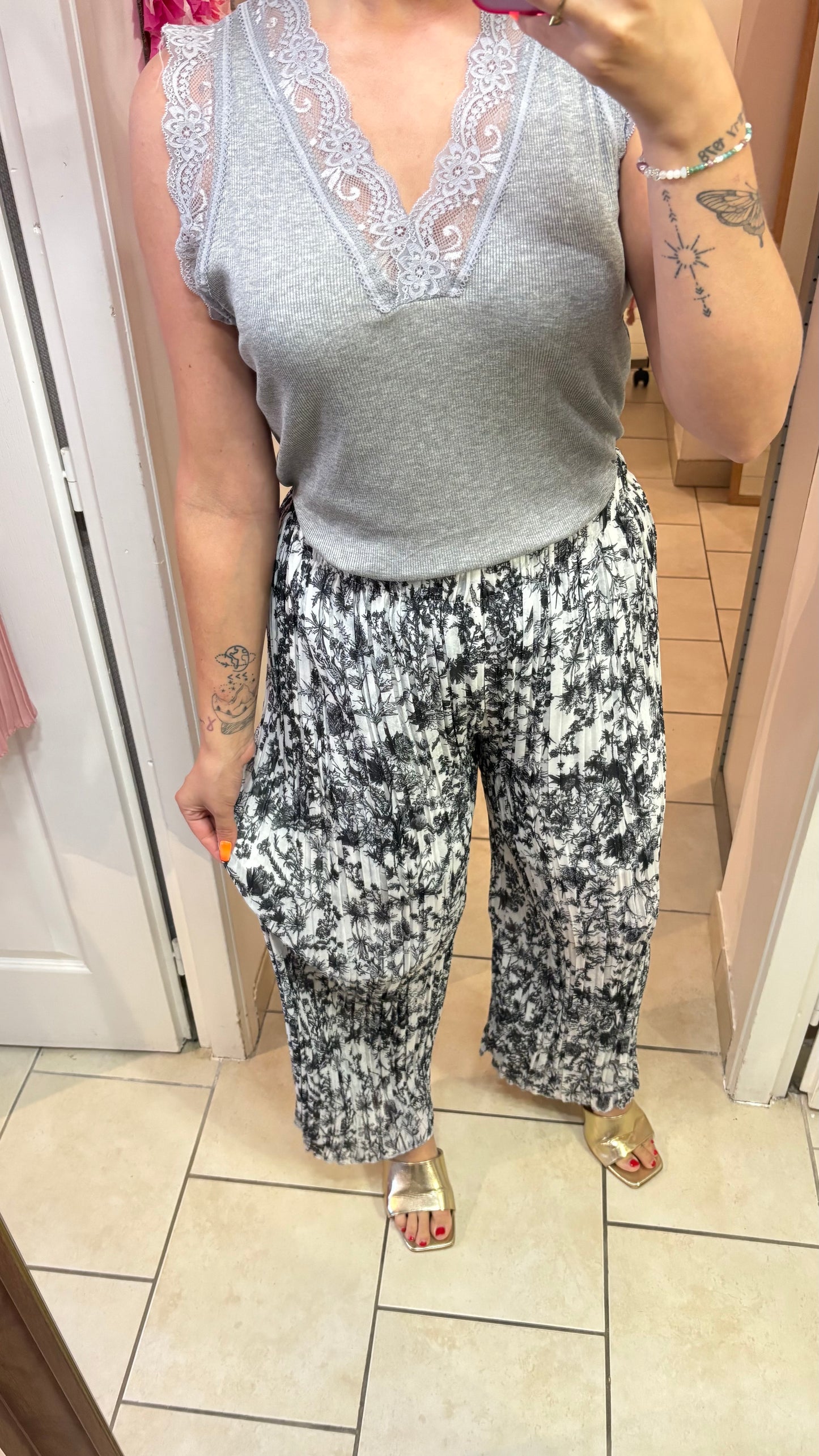 Pantalon plissé