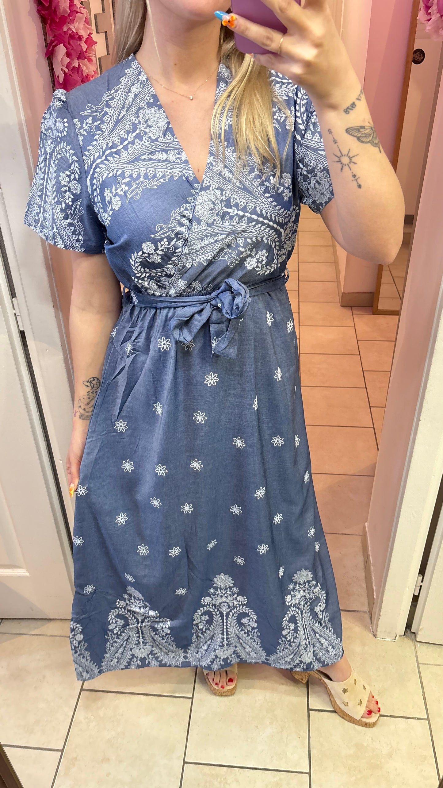 Robe longue effet jean 36/42