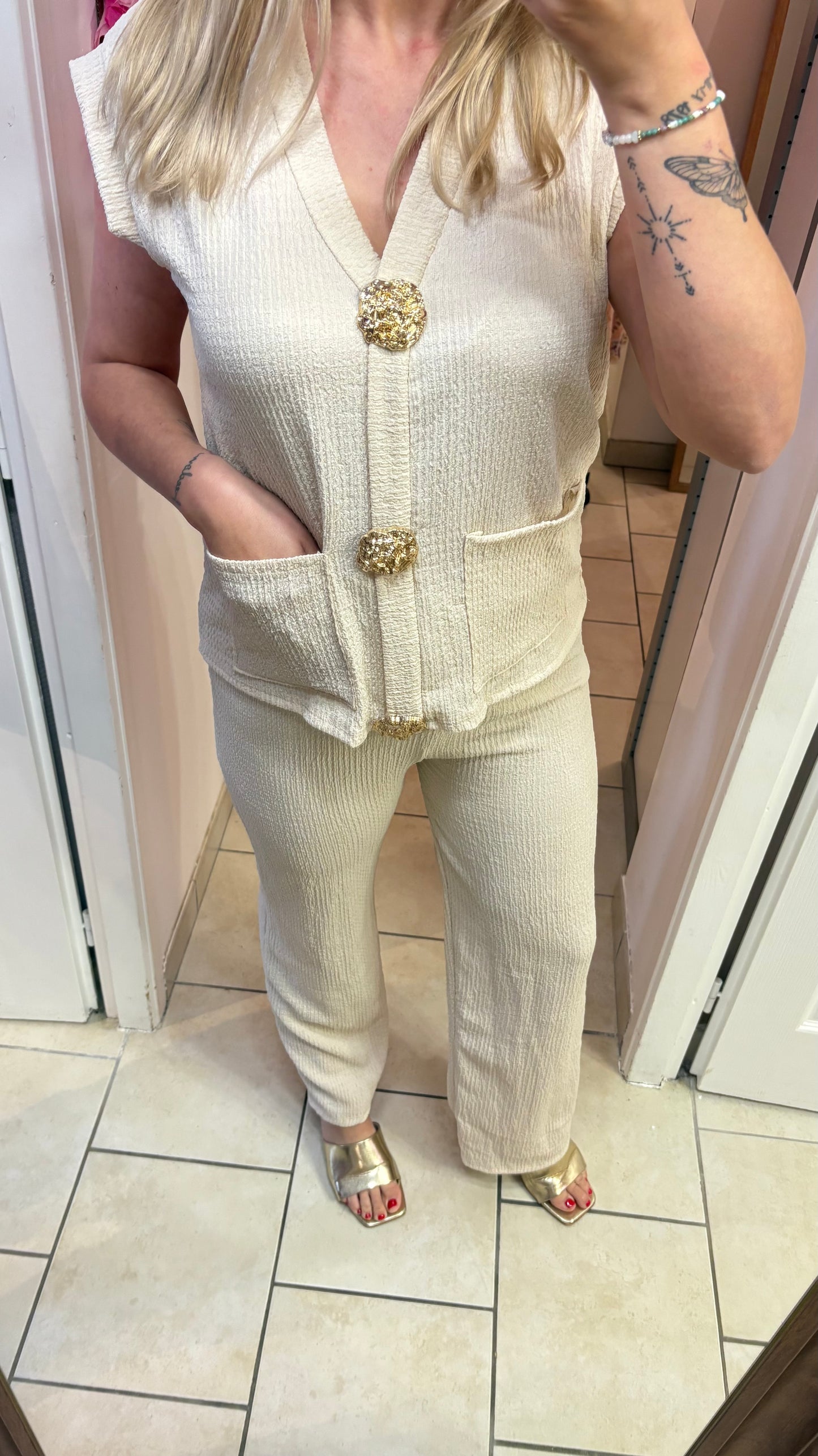 Ensemble beige
