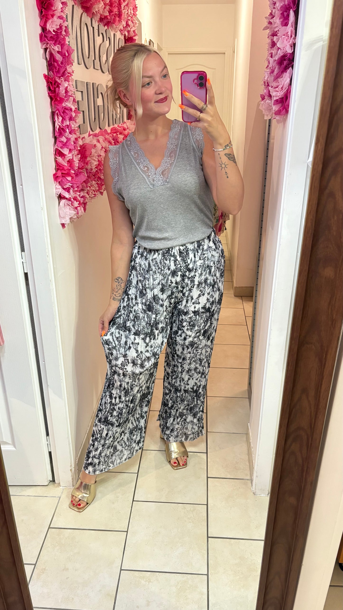 Pantalon plissé