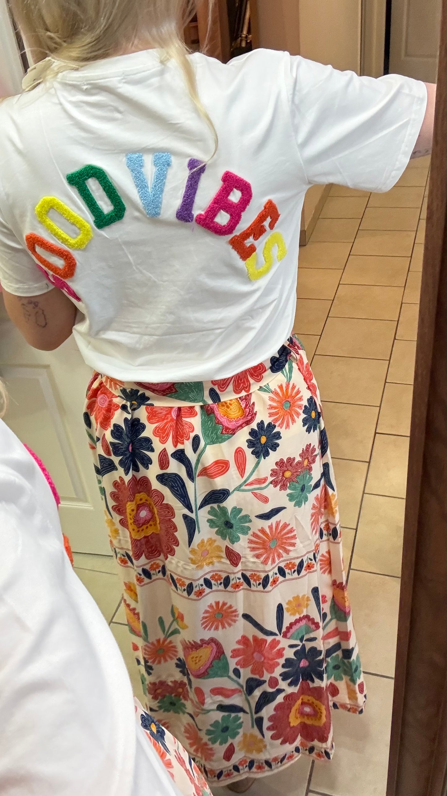 Tee shirt good vibes 34/42