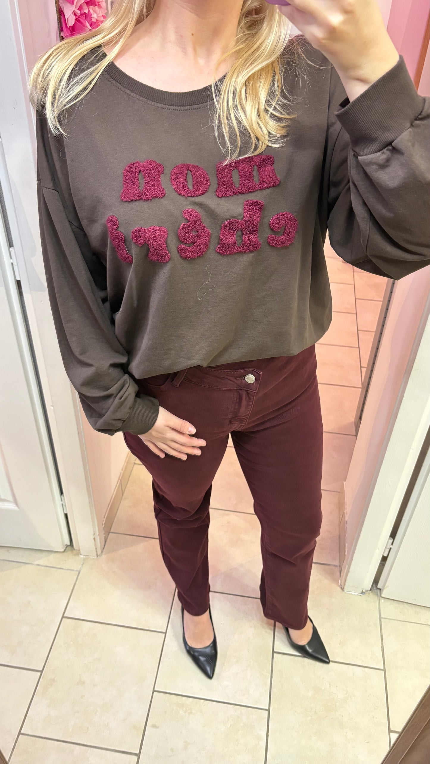 Sweat chocolat mon chéri