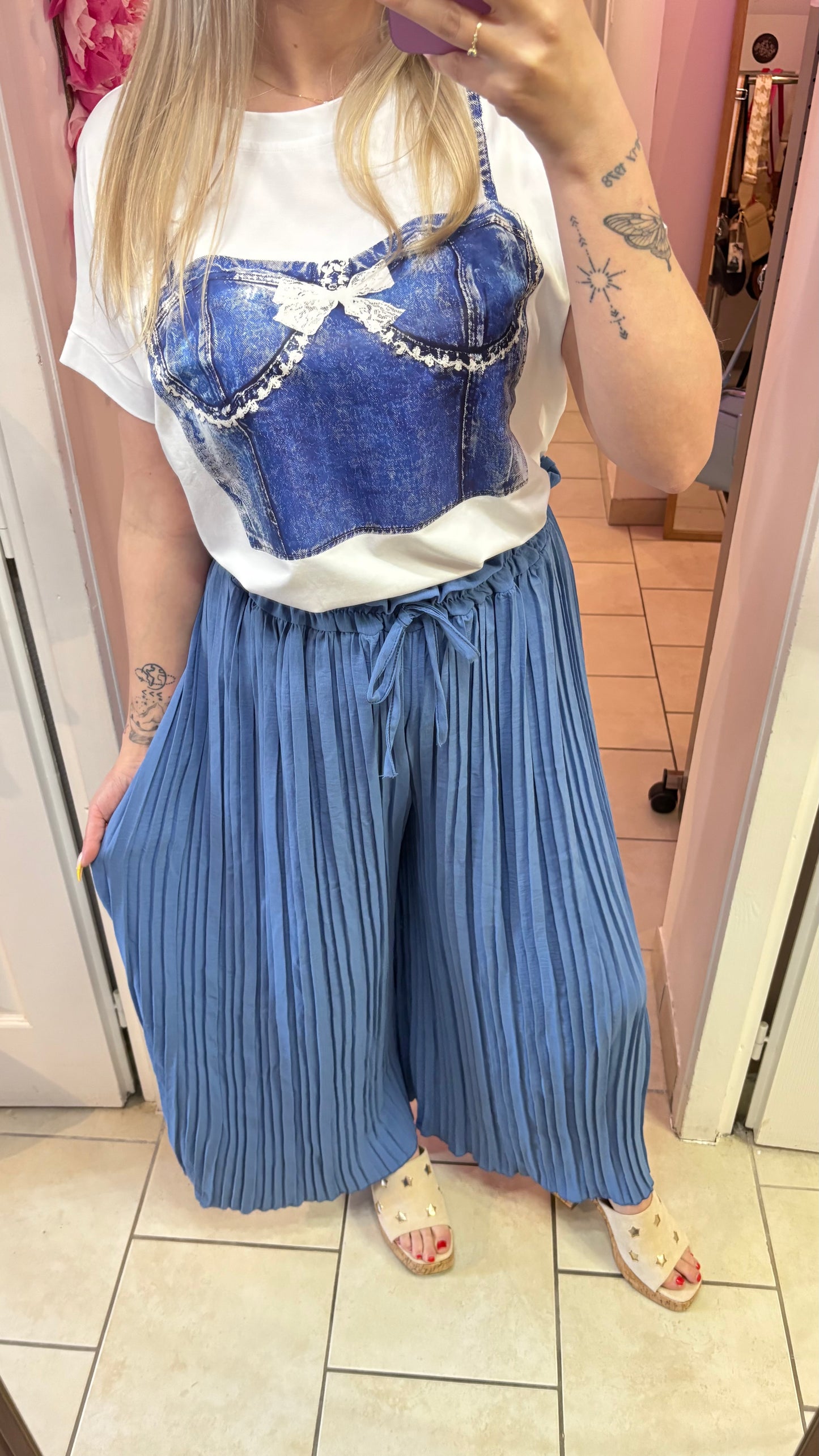 Pantalon plissé