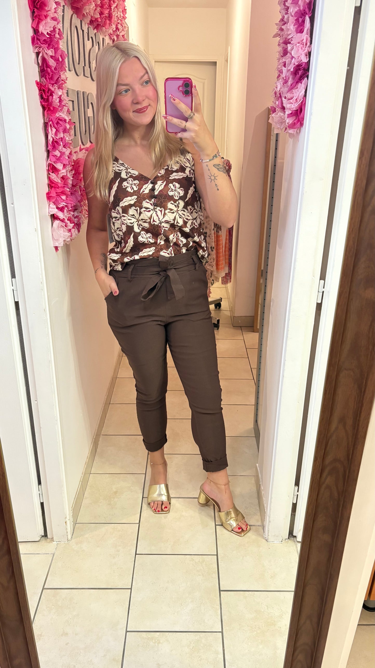 Pantalon choco (34/42)