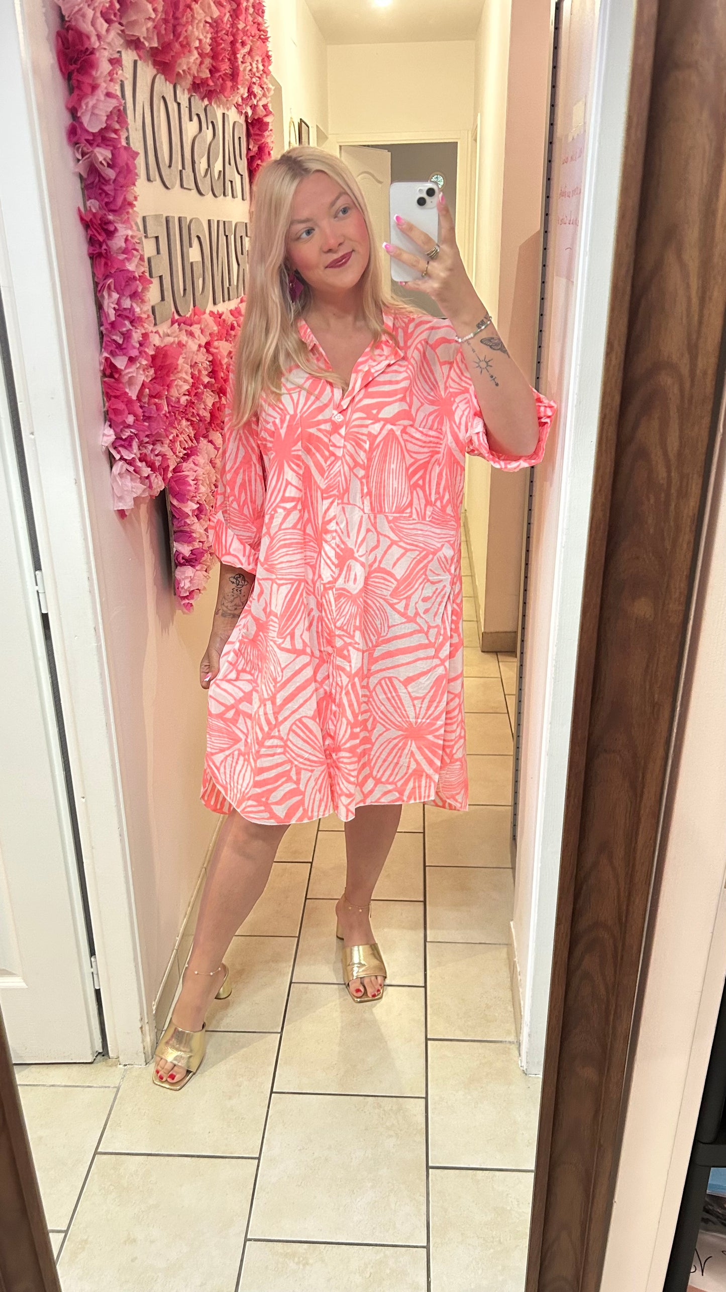 Chemise corail