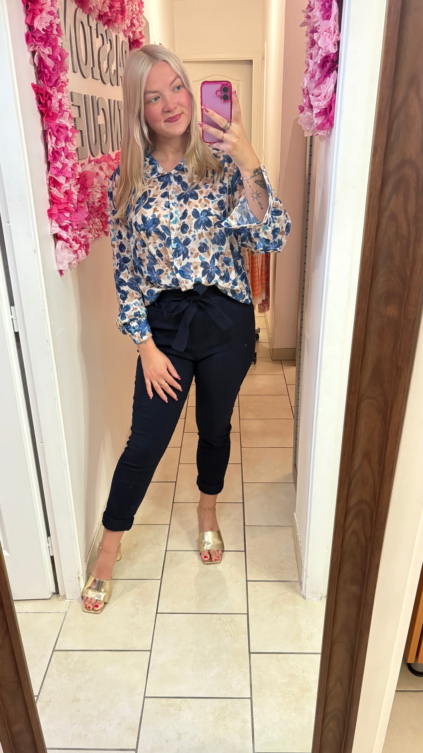 Pantalon marine (34/42)