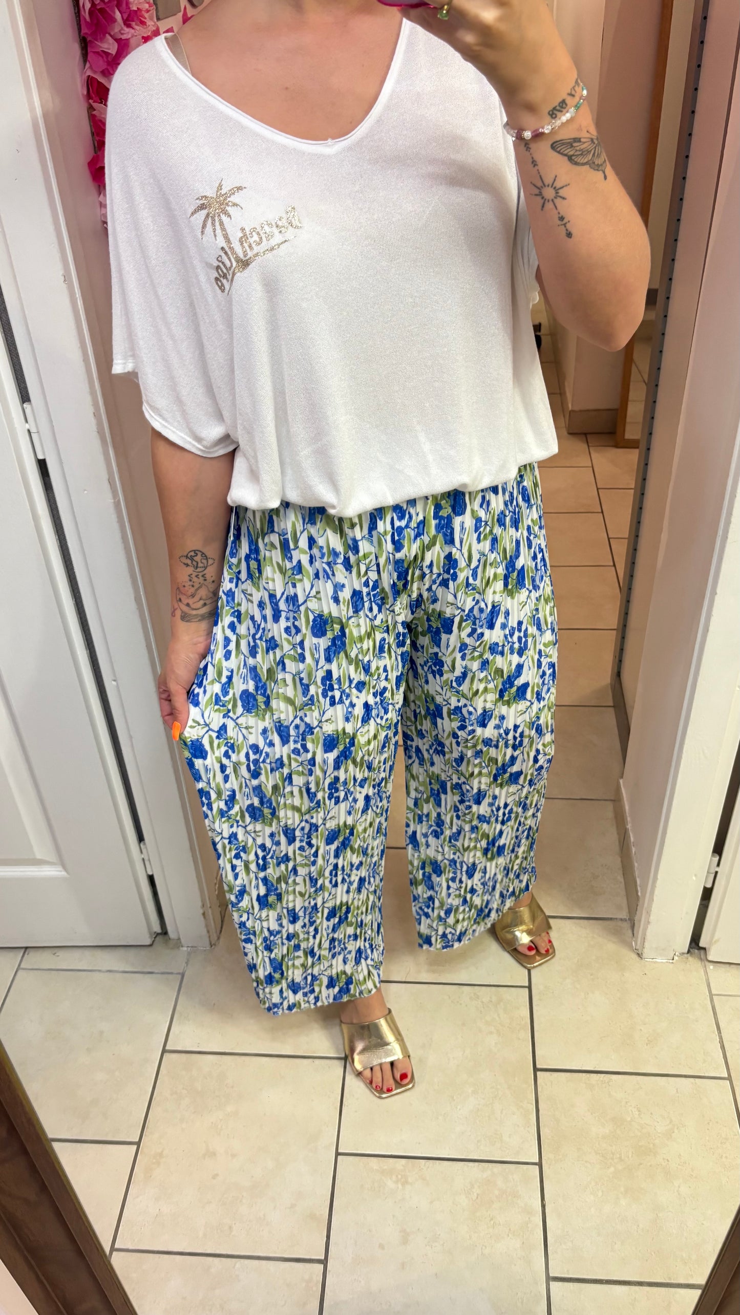 Pantalon plissé