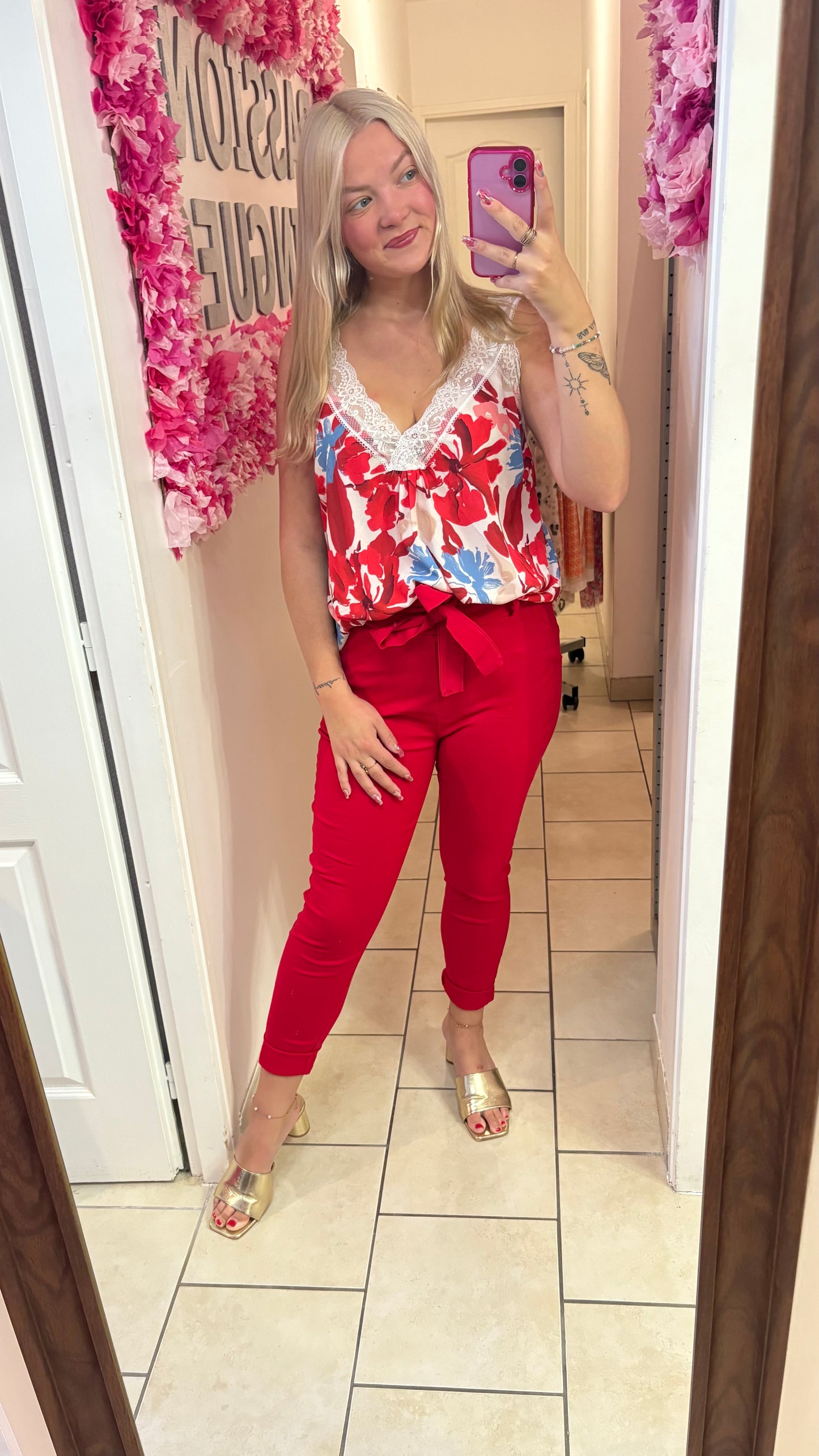 Pantalon rouge (34/42)