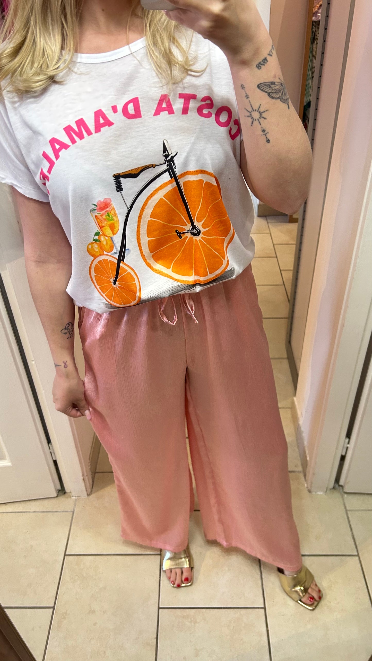 Pantalon en satin