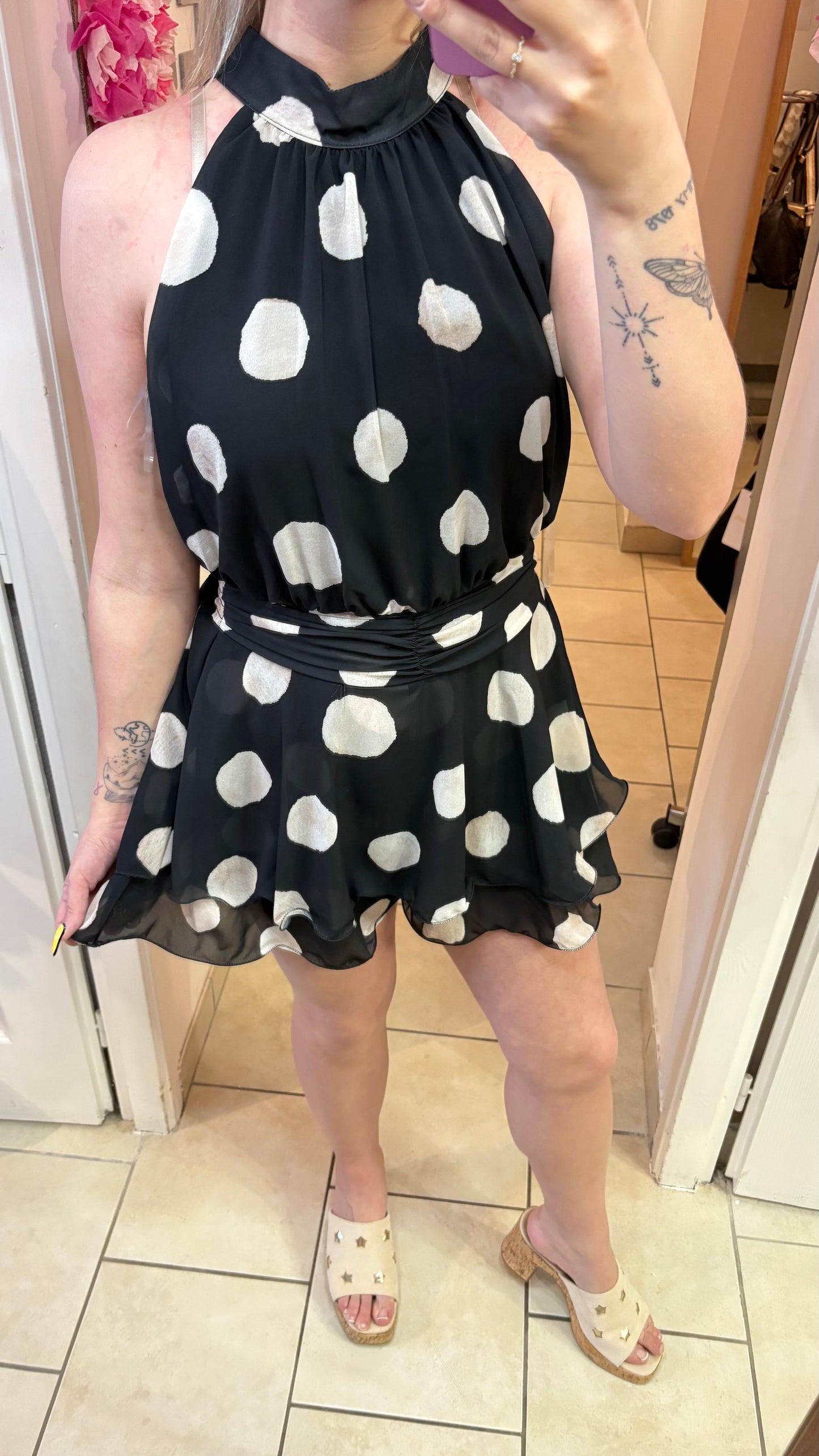 Combi short à pois