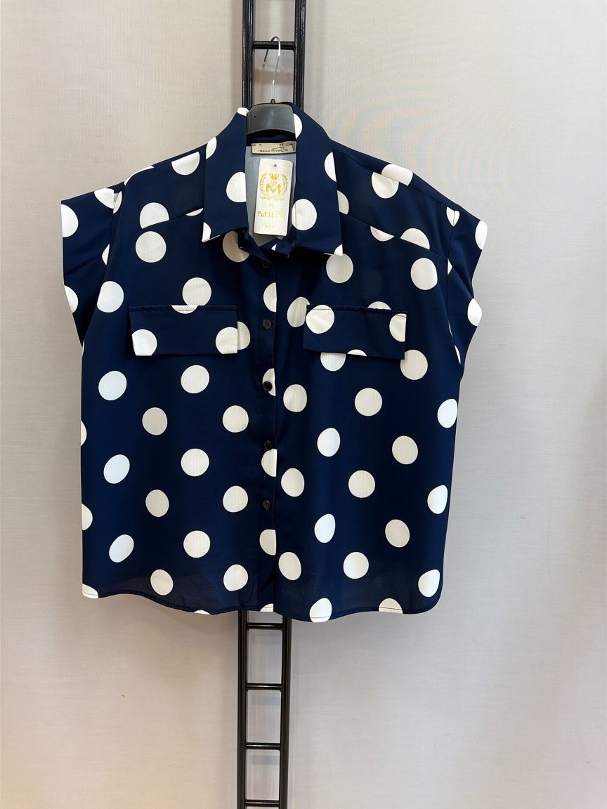 Blouse à pois 38/48