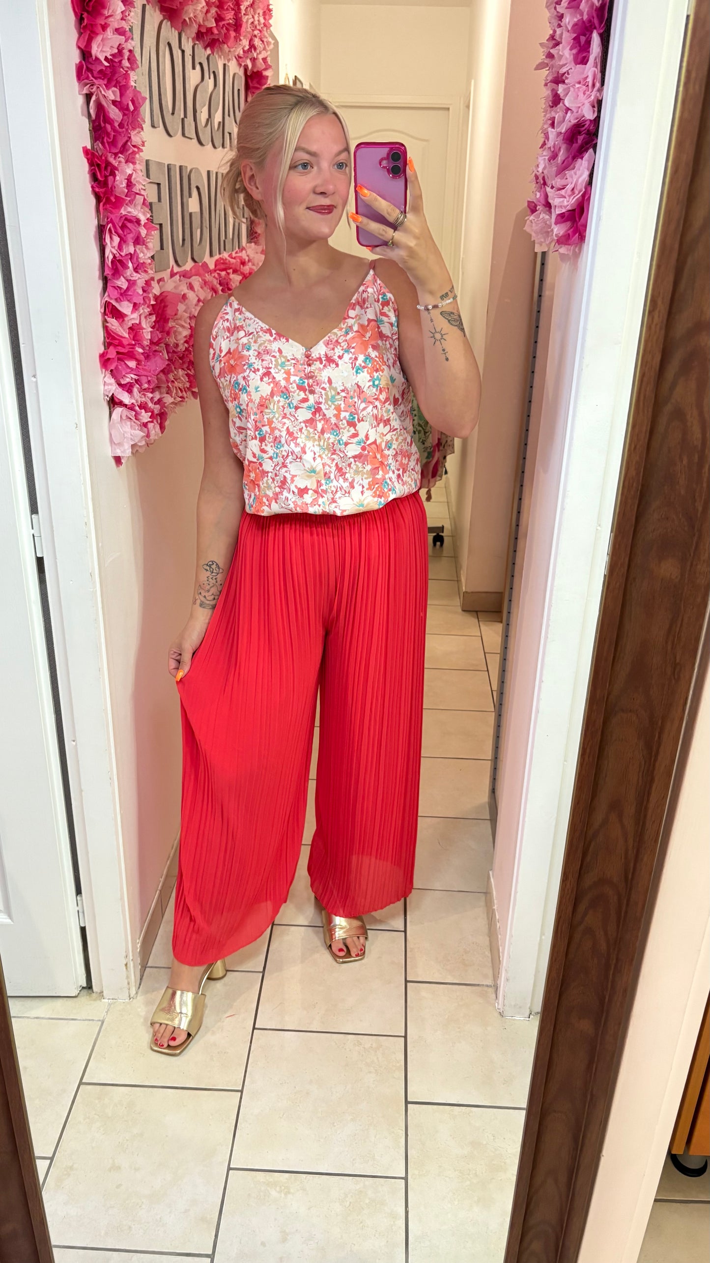 Pantalon plissé