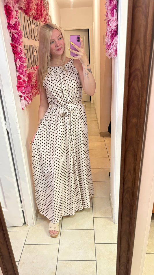 Robe longue à pois 36/46