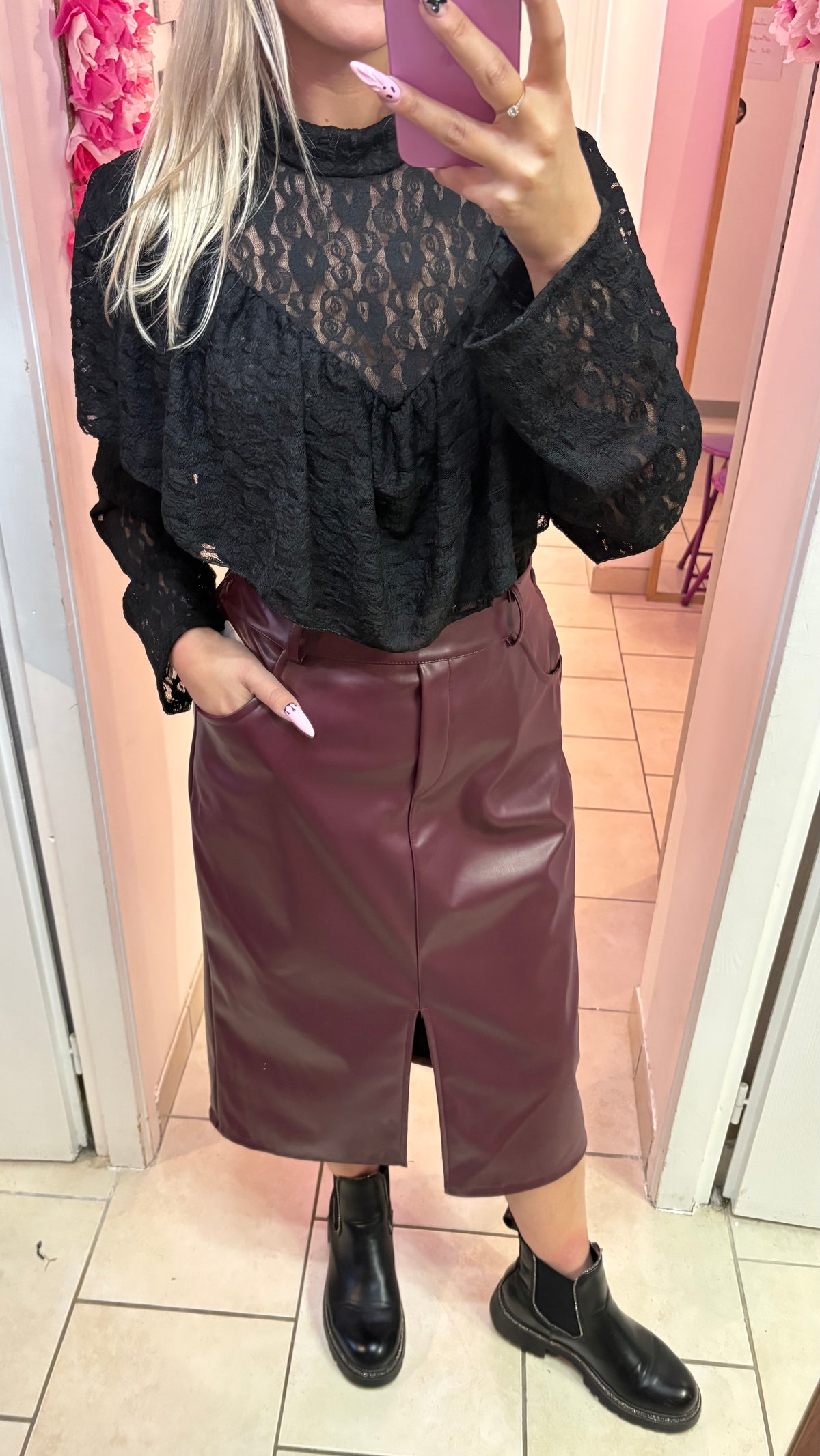 Blouse dentelle 42/48
