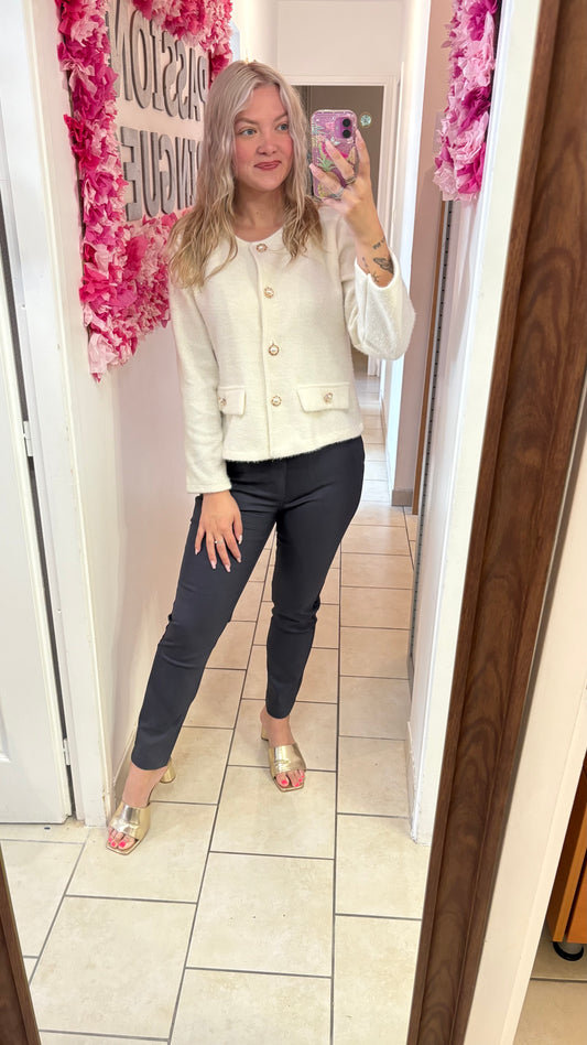 Veste blanche écru