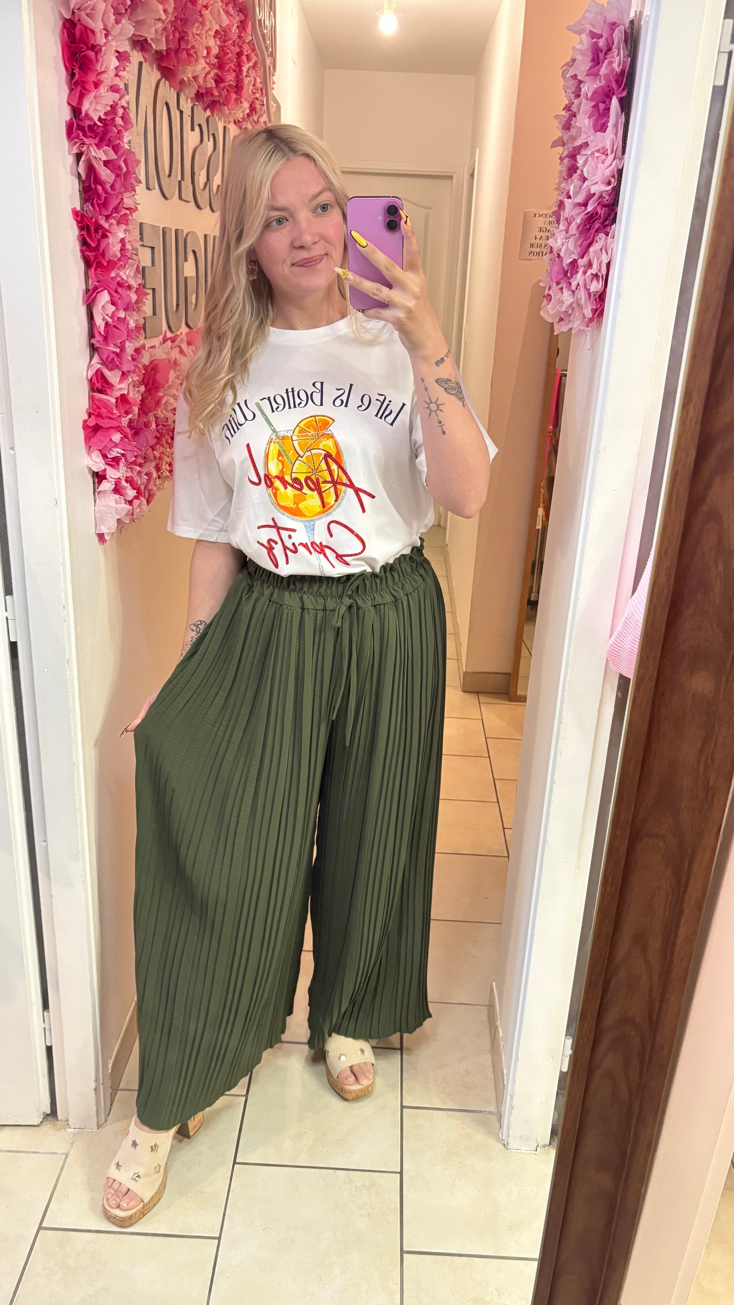 Pantalon plissé