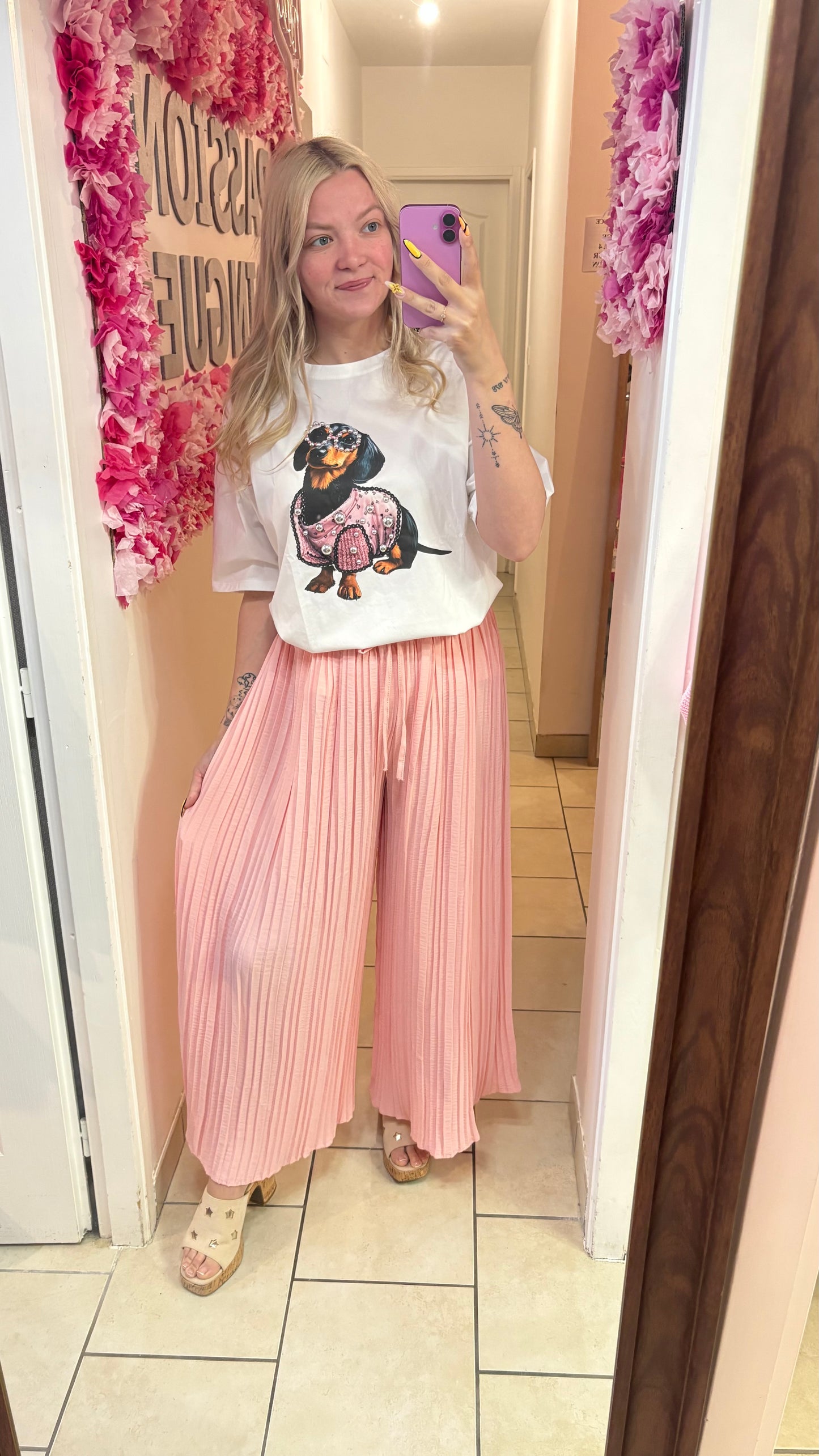 Pantalon plissé