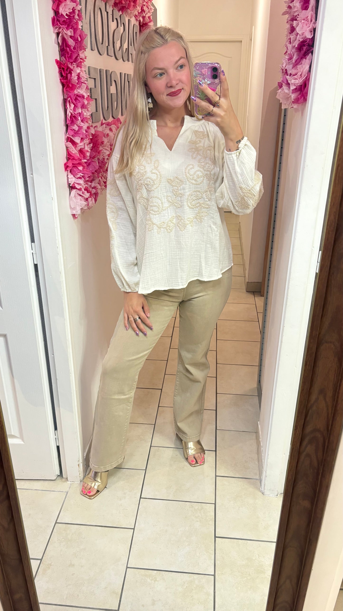 Blouse beige