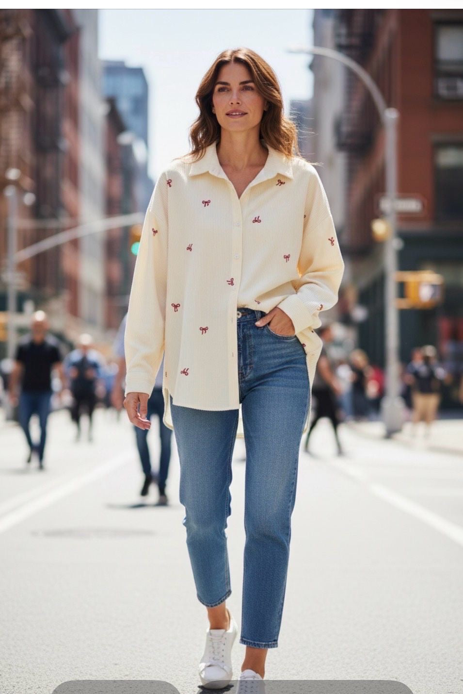 Chemisier jaune oversize