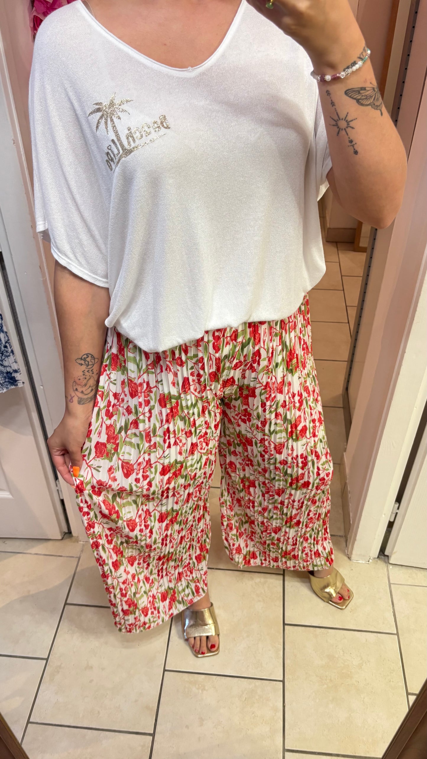 Pantalon plissé