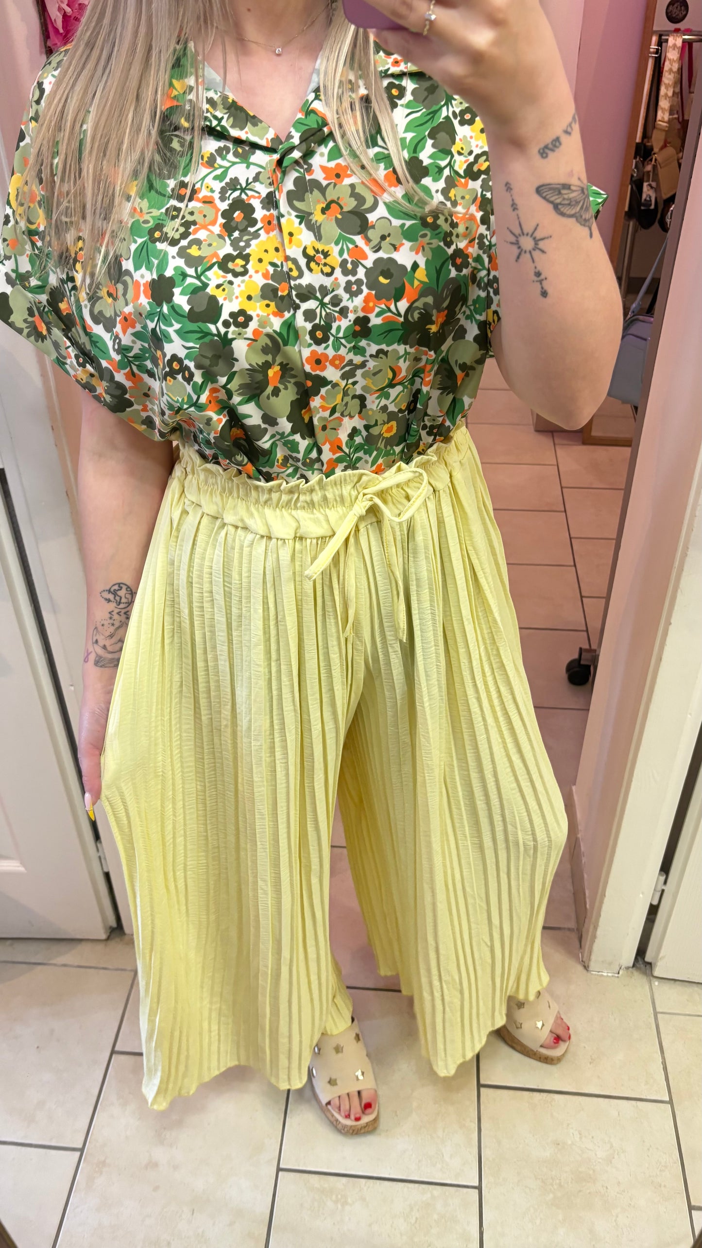 Pantalon plissé