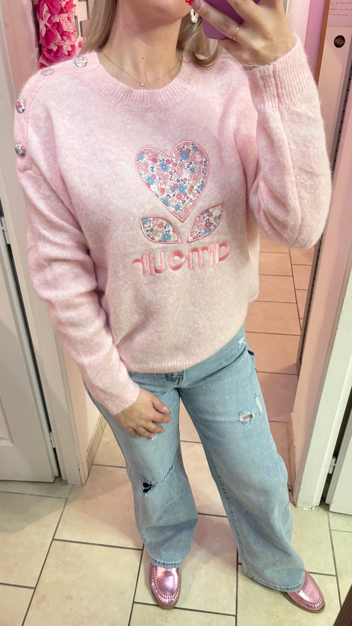 Pull amour rose
