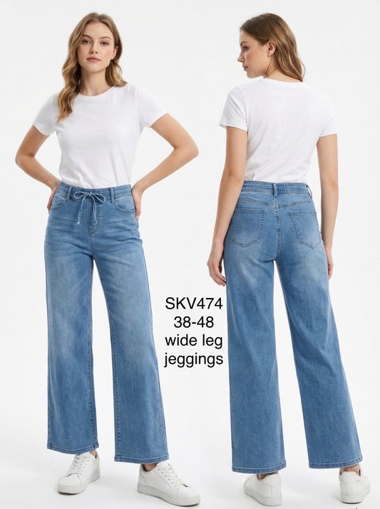 Jean Wide leg ceinture élastique