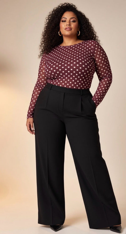 Top résille Bordeaux 40/48