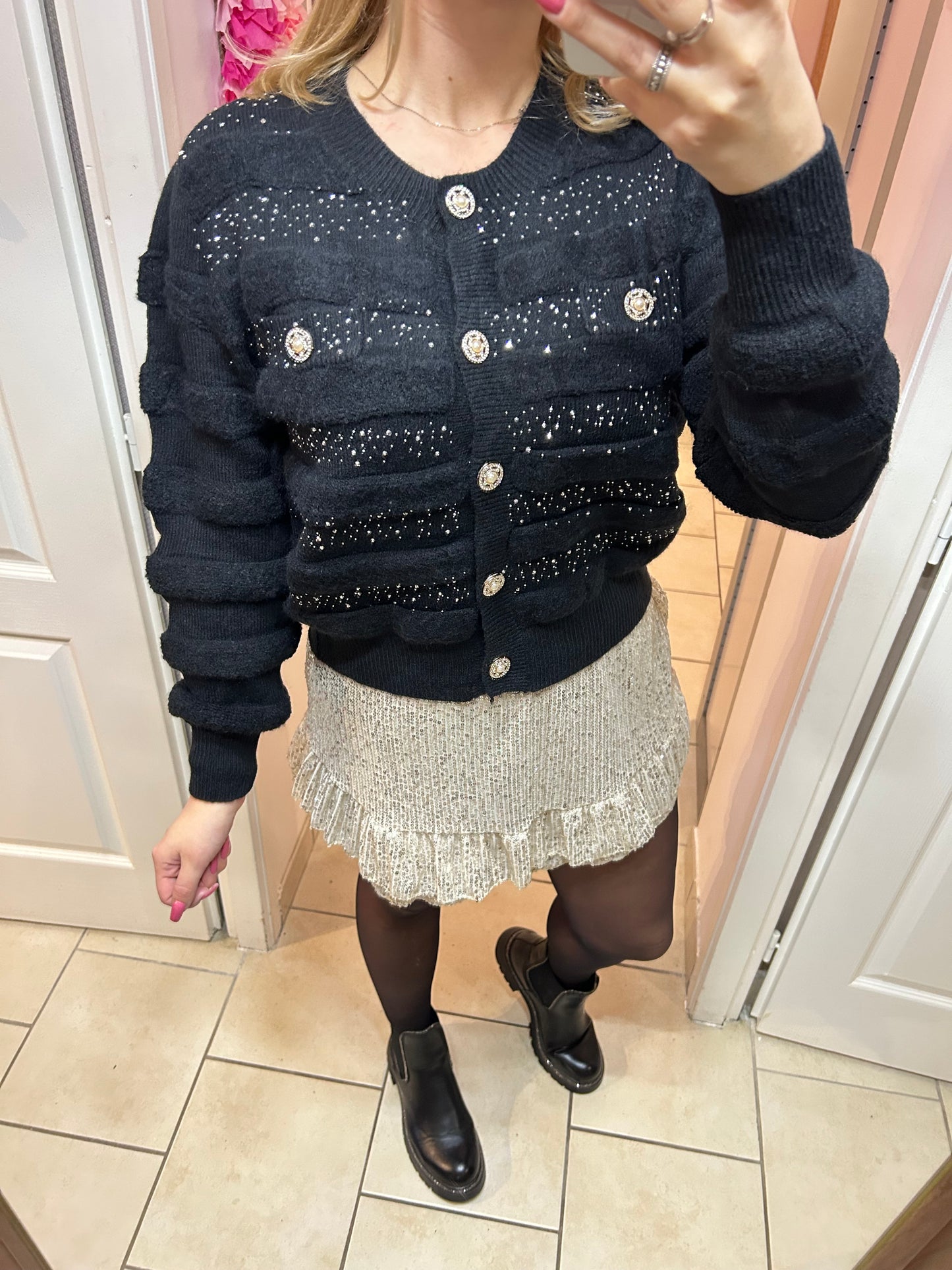 Gilet à strass