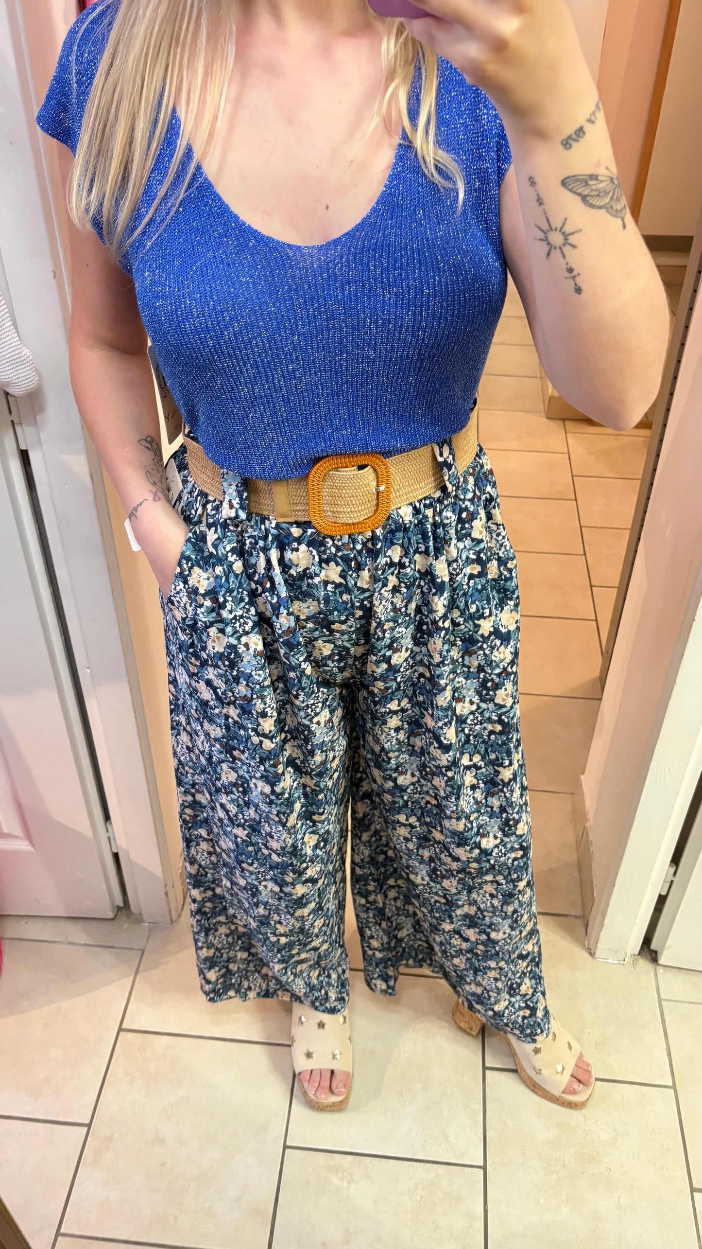 Top bleu roi 34/46