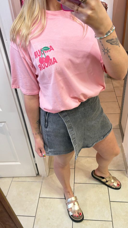 Jupe short en jean