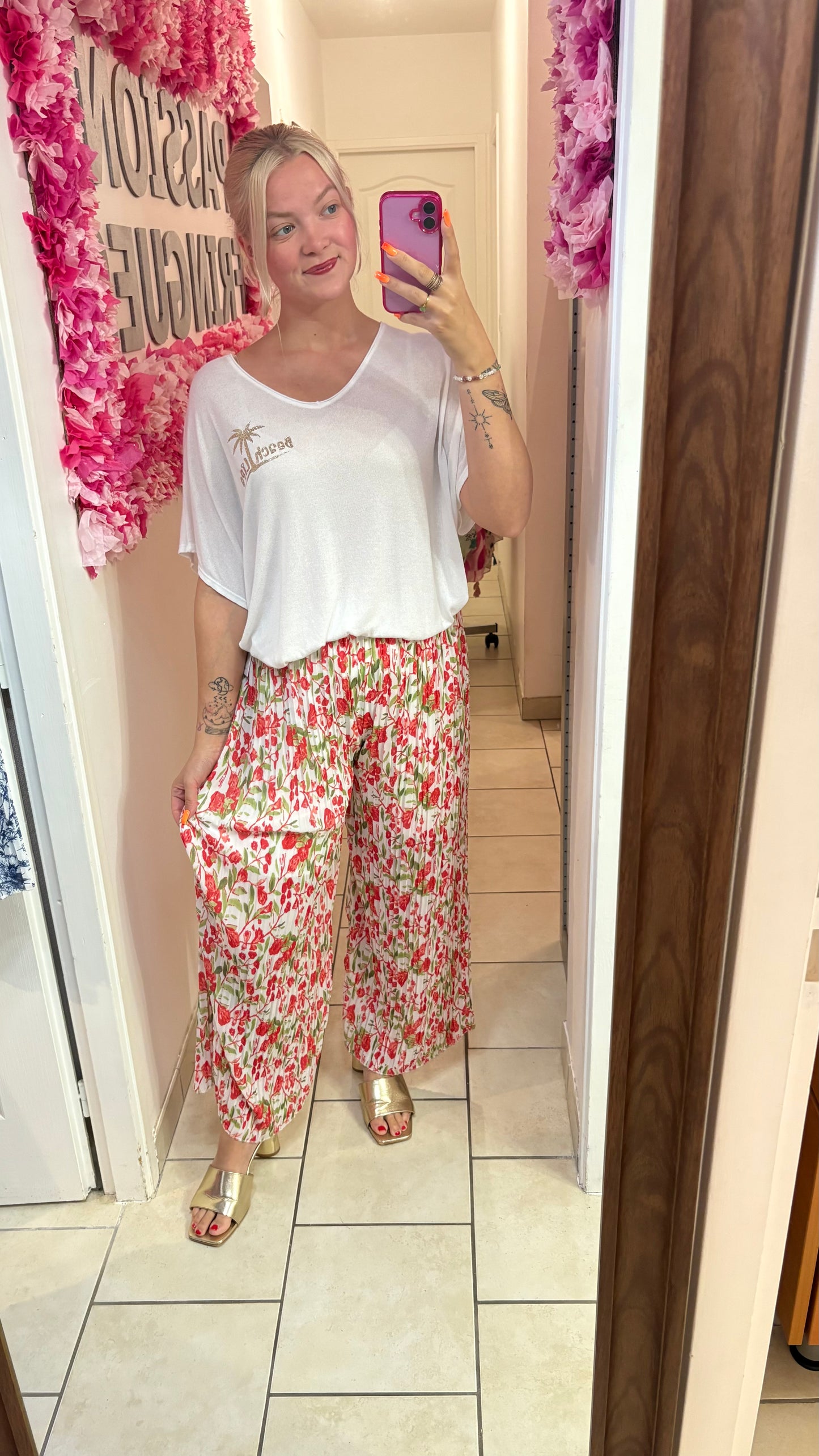 Pantalon plissé