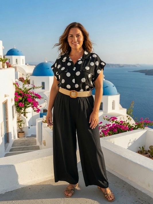 Blouse à pois 38/48