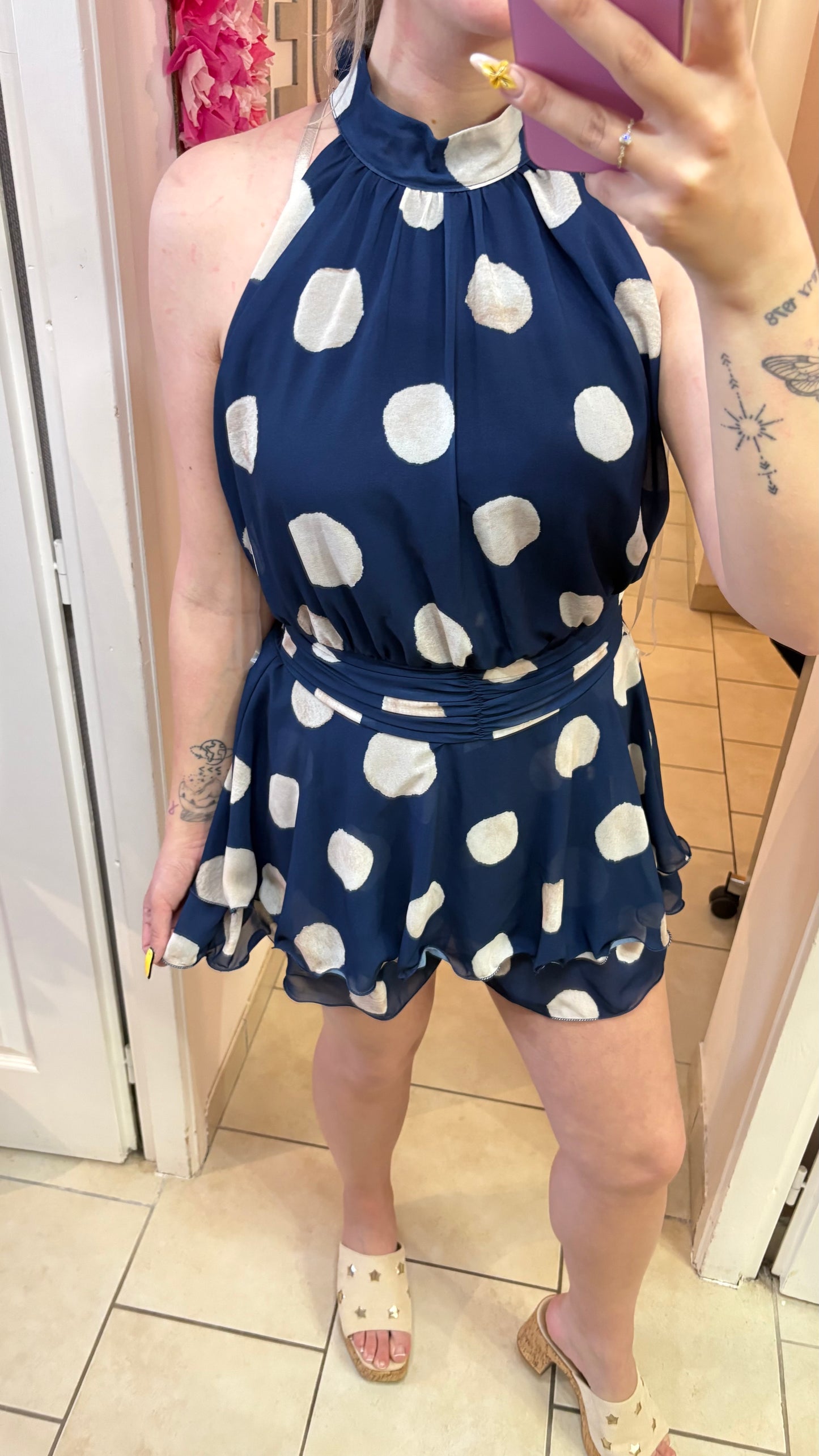 Combi short à pois
