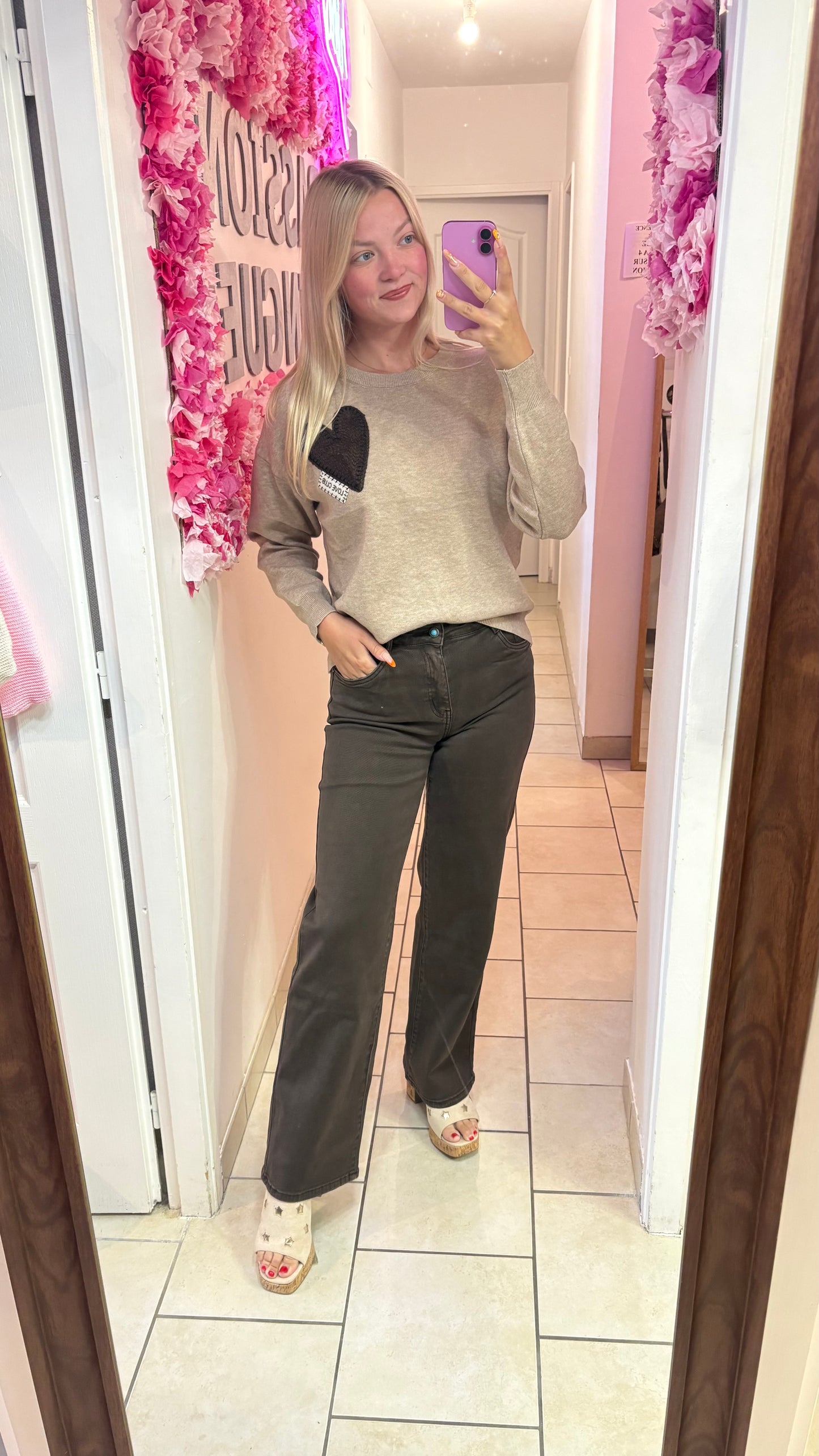 Pull cœur 34/44