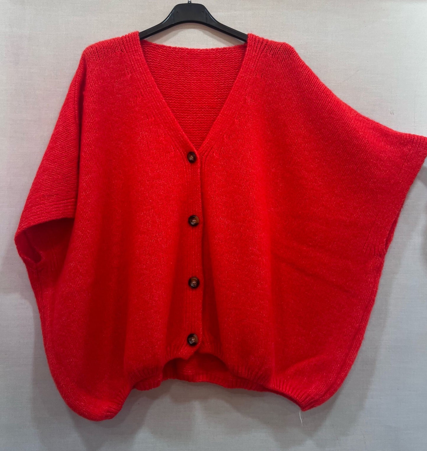 Gilet rouge oversize