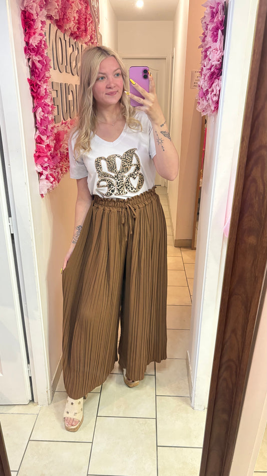 Pantalon plissé