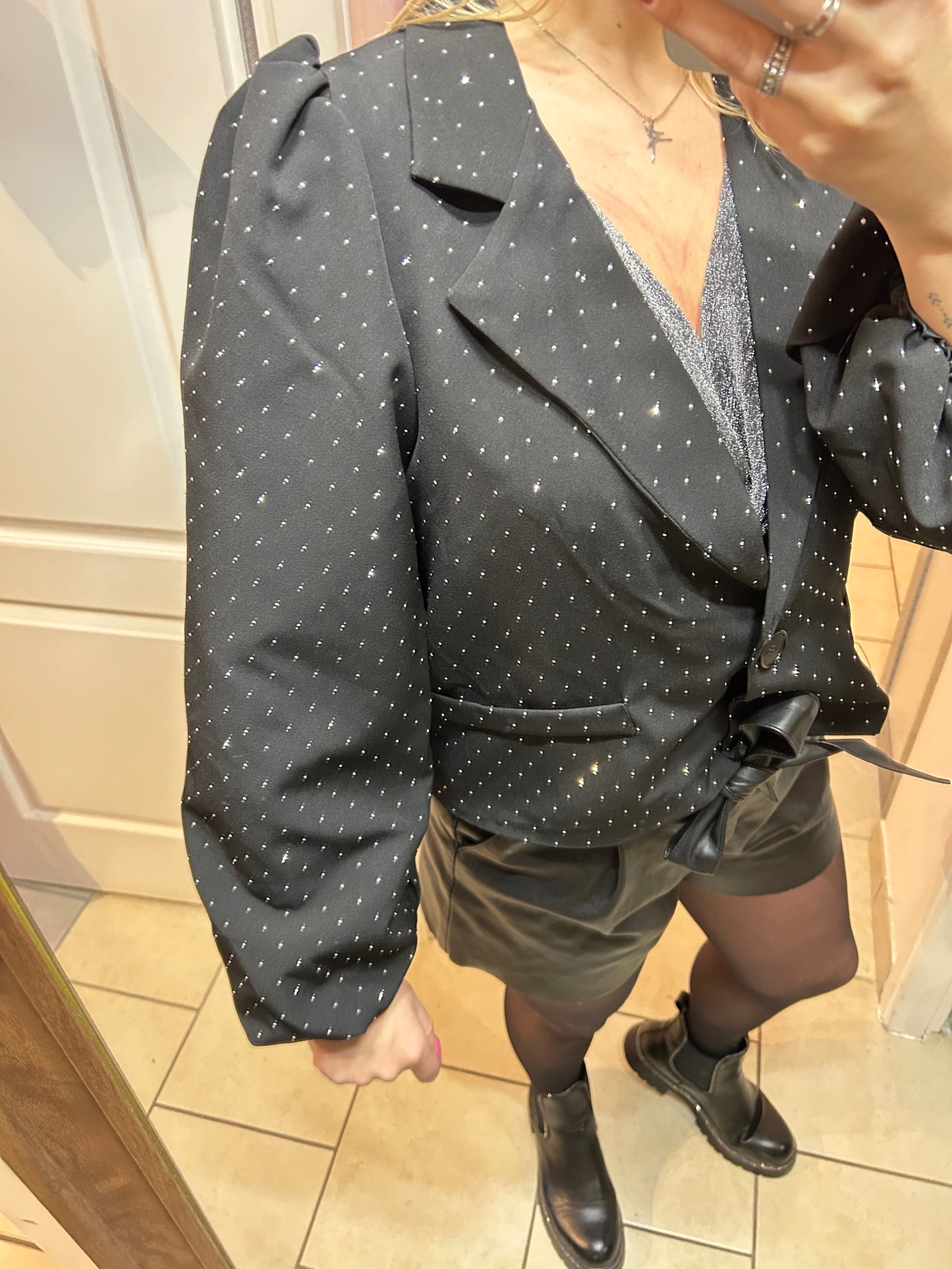 Blazer à strass