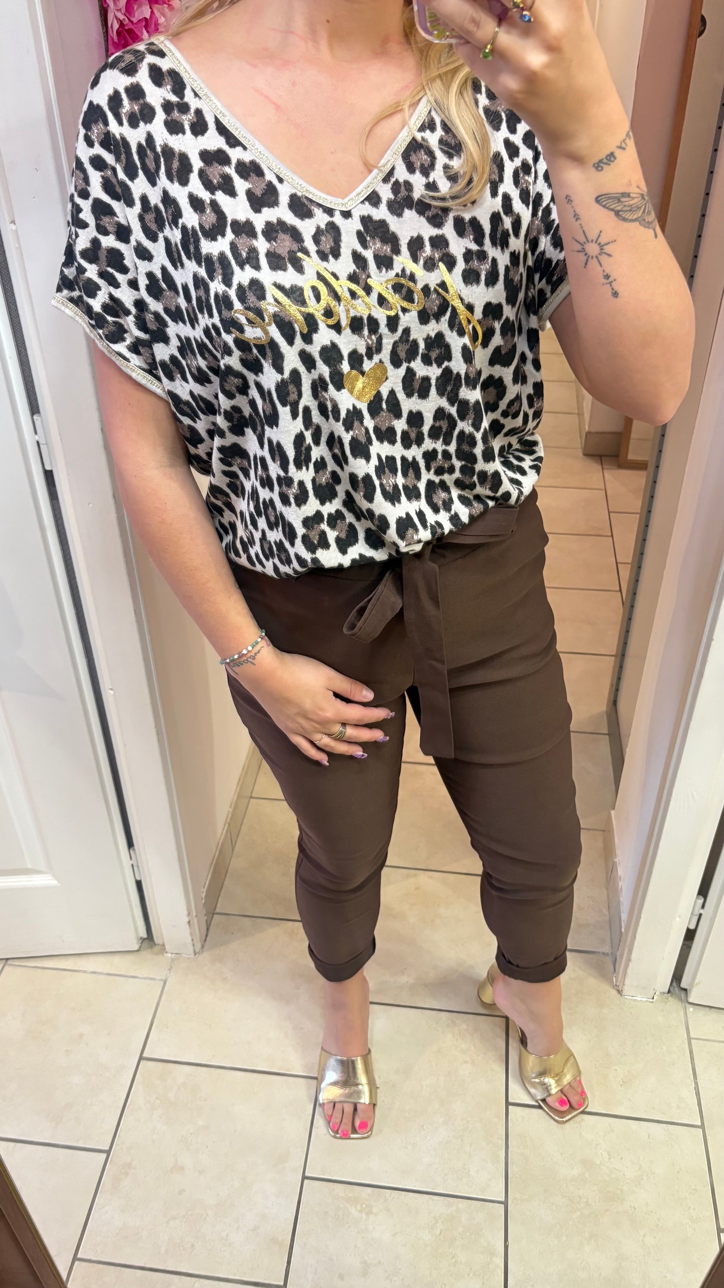 Top j’adore beige