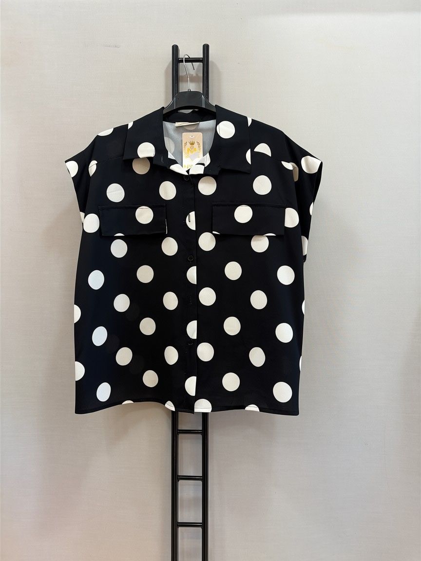 Blouse à pois 38/48
