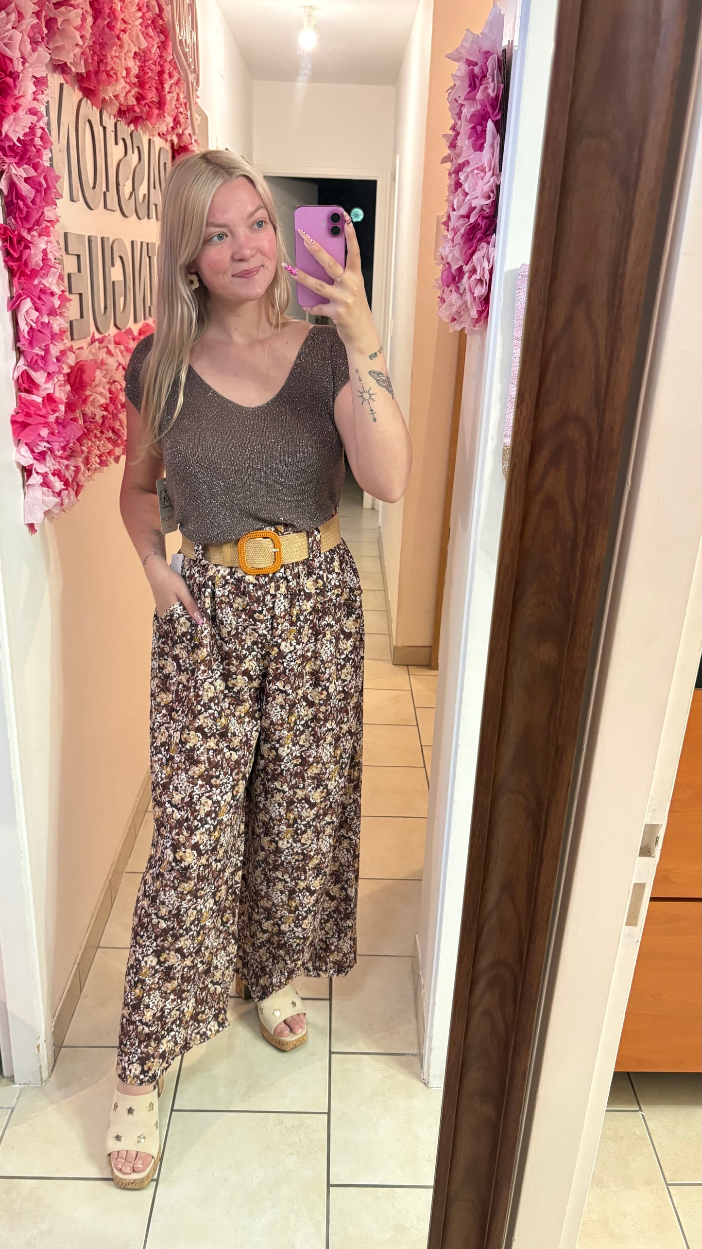 Pantalon chocolat 38/48