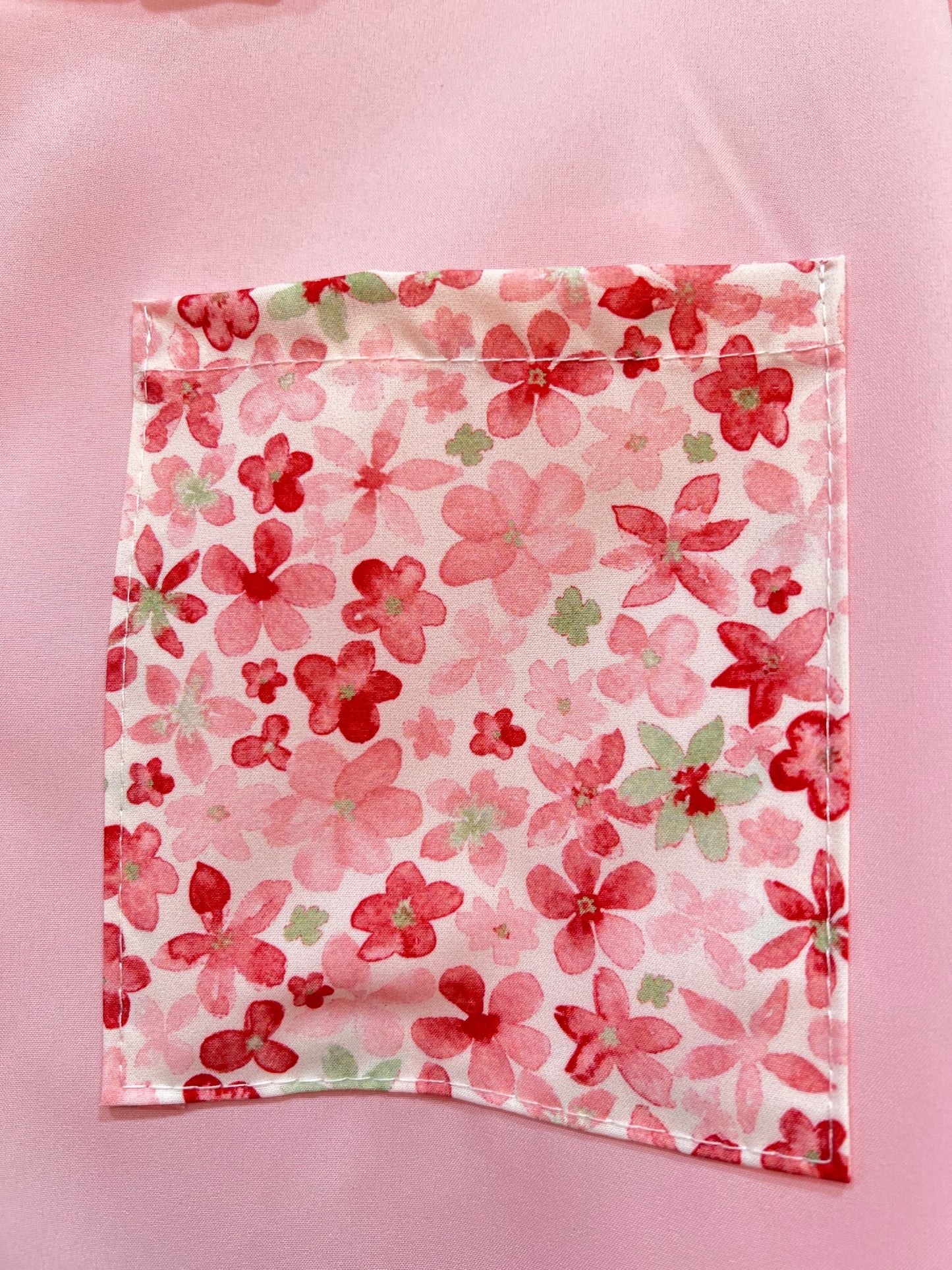 Chemisier rose poudrée oversize