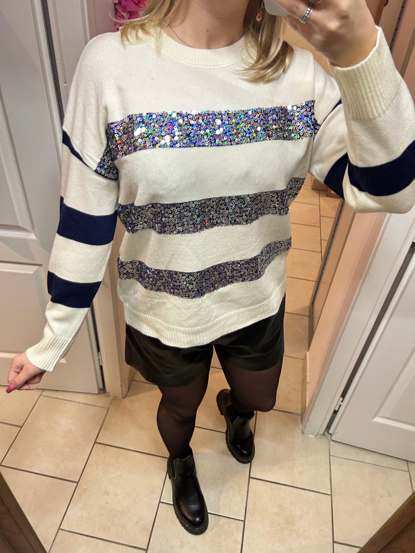 Pull à sequins